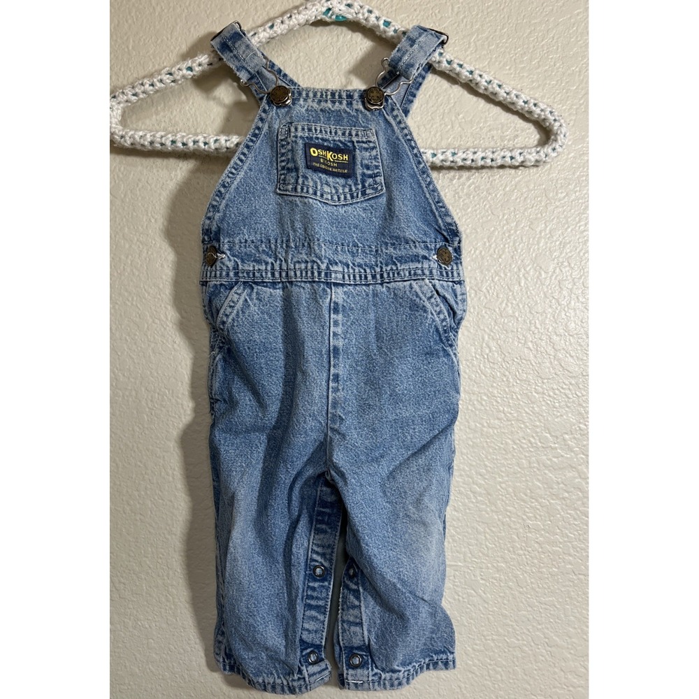 Vintage OshKosh B'Gosh Overalls 18M Blue Denim Farm Classic USA